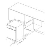 Máy rửa bát bán âm FAGOR 3LVF-62BSI
