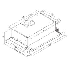 Máy hút mùi âm tủ FAGOR 3AF3-641X