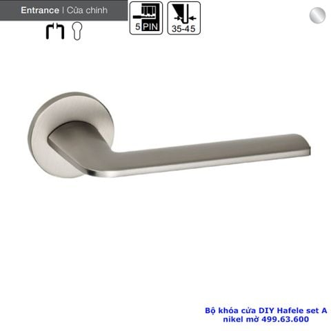 BỘ KHÓA CỬA DIY HAFELE SET A 499.63.600