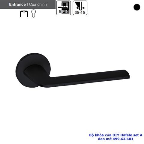 BỘ KHÓA CỬA DIY HAFELE SET A 499.63.601