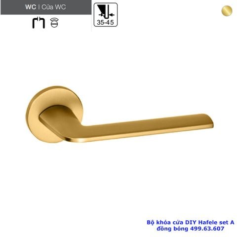 BỘ KHÓA CỬA DIY HAFELE SET A 499.63.607