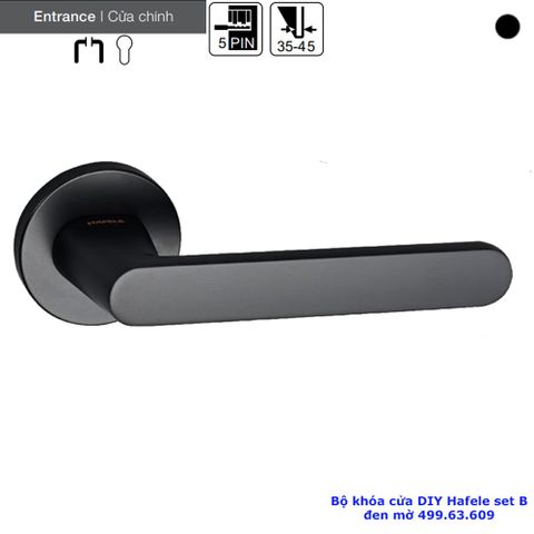 BỘ KHÓA CỬA DIY HAFELE SET B 499.63.609