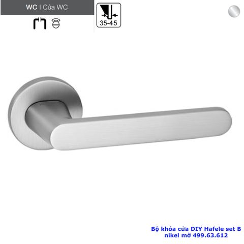 BỘ KHÓA CỬA DIY HAFELE SET B 499.63.612