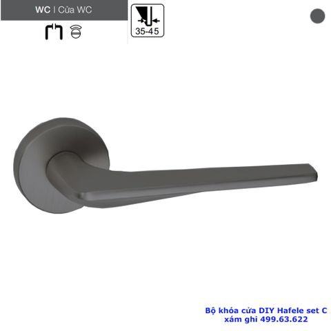 BỘ KHÓA CỬA DIY HAFELE SET C 499.63.622