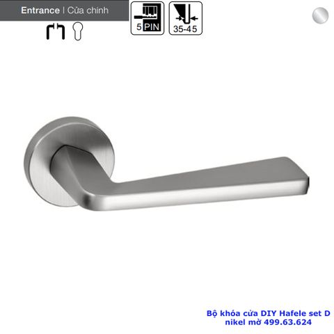 BỘ KHÓA CỬA DIY HAFELE SET D 499.63.624