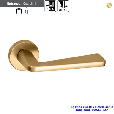 BỘ KHÓA CỬA DIY HAFELE SET D 499.63.627