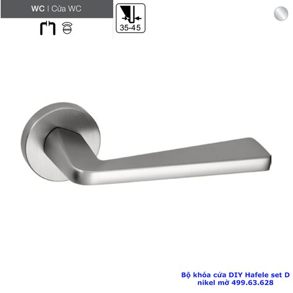BỘ KHÓA CỬA DIY HAFELE SET D 499.63.628