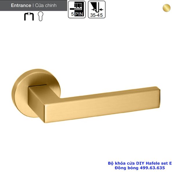 BỘ KHÓA CỬA DIY HAFELE SET E 499.63.635