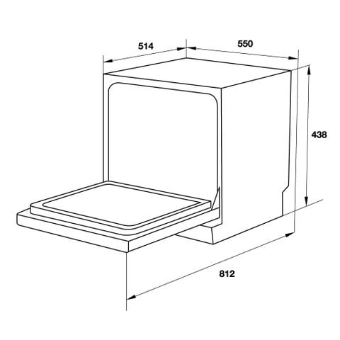 Máy rửa bát Hafele 539.20.600