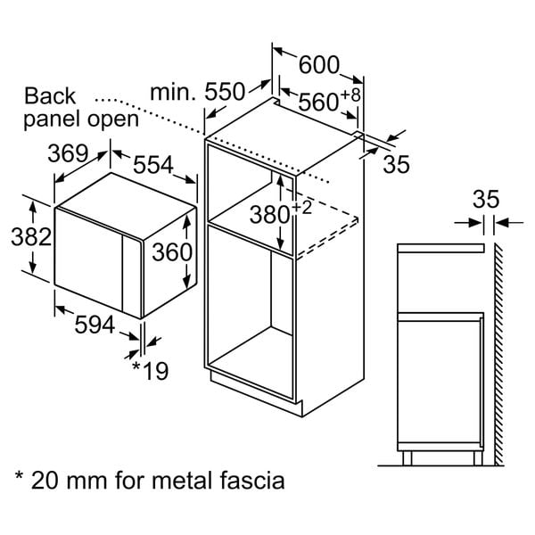 Lò vi sóng âm tủ Bosch BEL554MS0B Serie 6