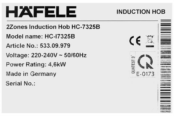 Bếp Từ Hafele HC-I7326B 533.09.989