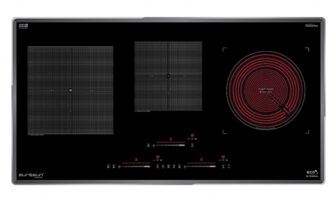 BẾP ĐIỆN TỪ KẾT HỢP 3 VÙNG NẤU EUROSUN EU-TE388Max