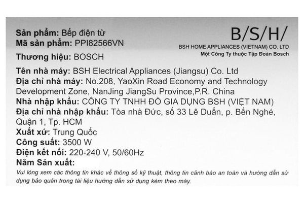 Bếp từ đôi lắp âm Bosch PPI82566VN