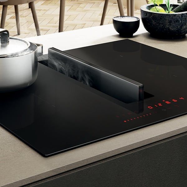 Bếp từ kết hợp hút mùi Elica Nikolatestla Fit