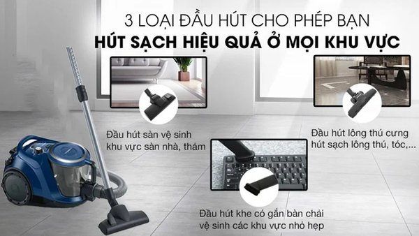 Máy Hút Bụi Sử Dụng Hộp Chứa Bosch Serie 6 - HMH.BGS412000