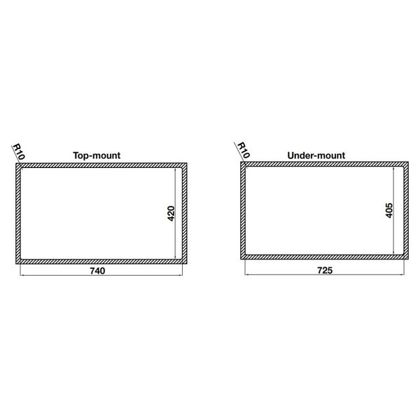 Chậu rửa bát Hafele 567.24.407