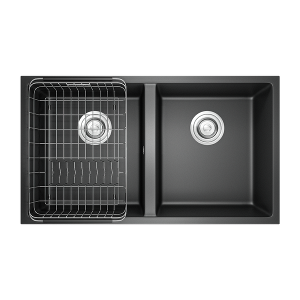 Chậu đá Konox Granite Veloci 760D Black