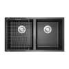 Chậu đá Konox Granite Veloci 760D Black