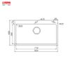 Chậu rửa bát âm Konox KN8248SO Dekor