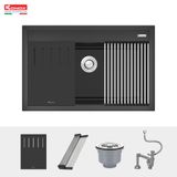  Chậu rửa bát đá Konox Terra 790S Black 
