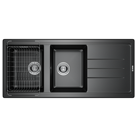 Chậu dương Konox Phoenix 1160 Black + VÒI BẤT KỲ TẶNG BỘ DAO 7 MÓN