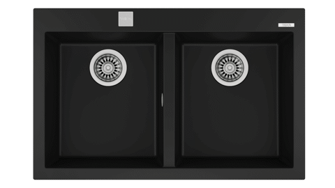 Chậu rửa bát Teka FORSQUARE 2B 790 BLACK