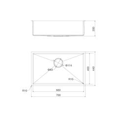 Chậu rửa chén Malloca MS 6070