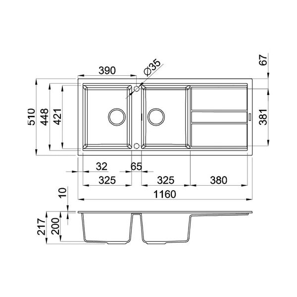 Chậu Rửa Malloca TORTORA G-50043