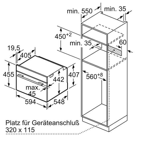 Lò nướng hấp Bosch CSG636BS3