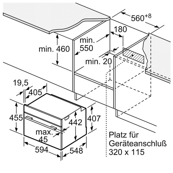 Lò nướng hấp Bosch CSG636BS3