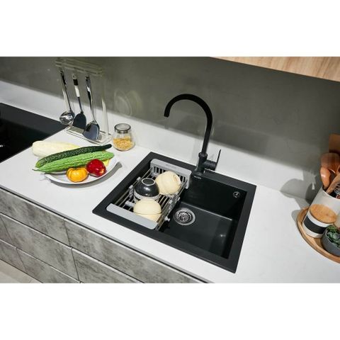 Chậu đá Malloca Nero K-45040