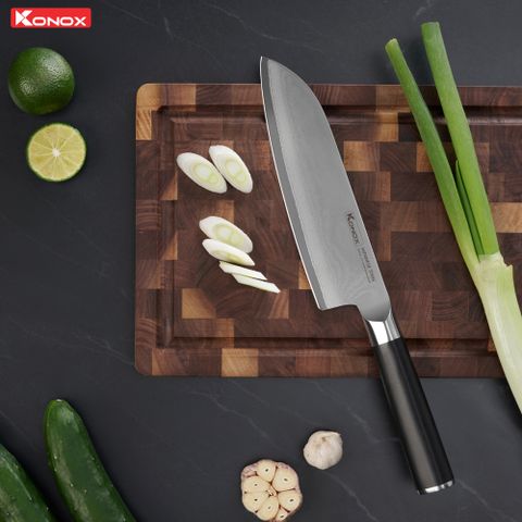 Dao đa năng thép Nhật Damascus Eiko Series 7″ Santoku