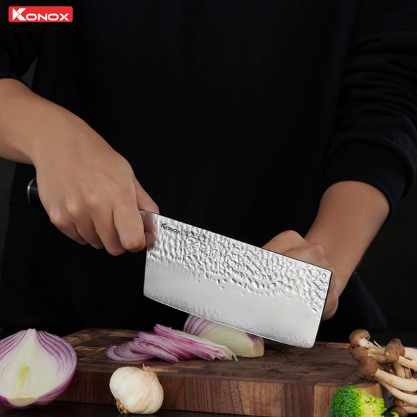 Dao thái thép Nhật Damascus Eiko Series 7″ Chopper