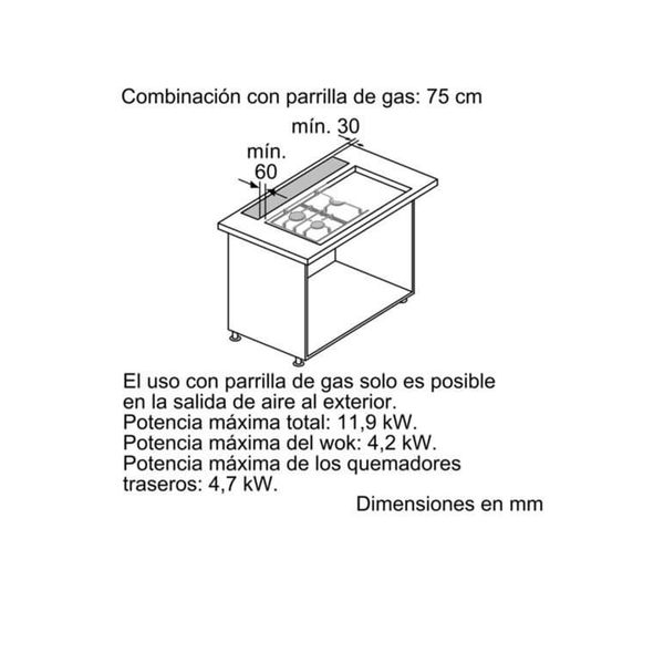 Máy Hút Mùi Âm Bàn Bosch DDD96AM60