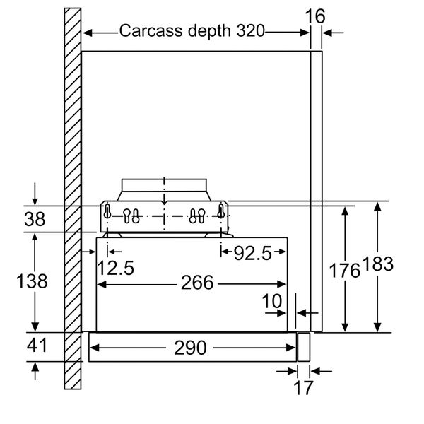 Máy Hút Mùi Âm Tủ Bosch DFL064W53B Serie 4