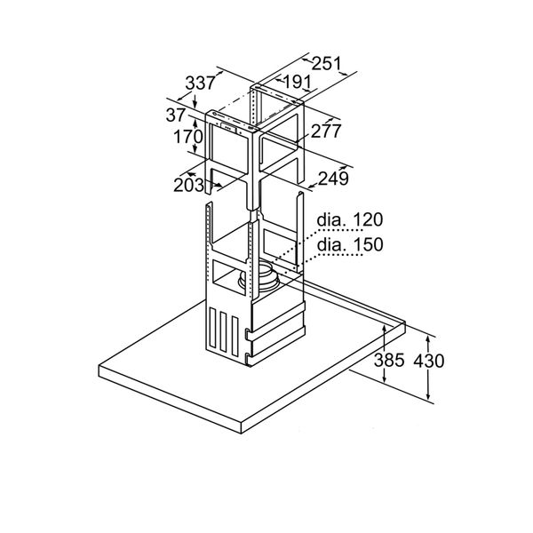 Máy Hút Mùi Đảo Bếp Bosch DIB98JQ50B Serie 8