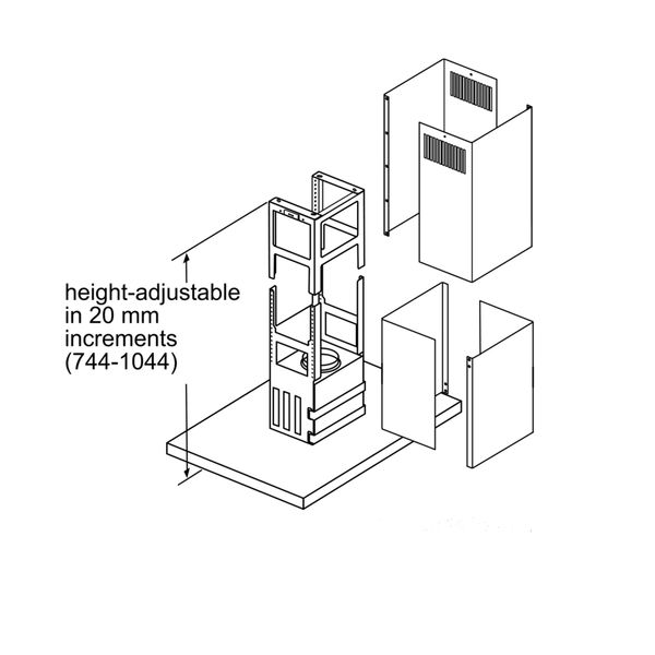Máy Hút Mùi Đảo Bếp Bosch DIB98JQ50B Serie 8