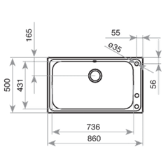 Chậu rửa Teka  Bahia 1B Plus