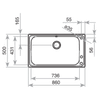 Chậu rửa Teka  Bahia 1B Plus
