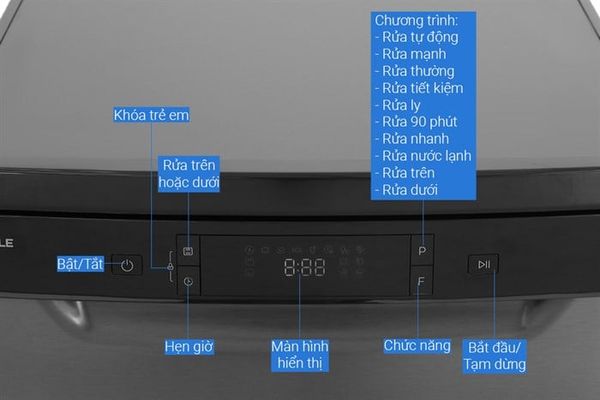 Máy rửa bát độc lập Hafele HDW-F602EB 538.21.360