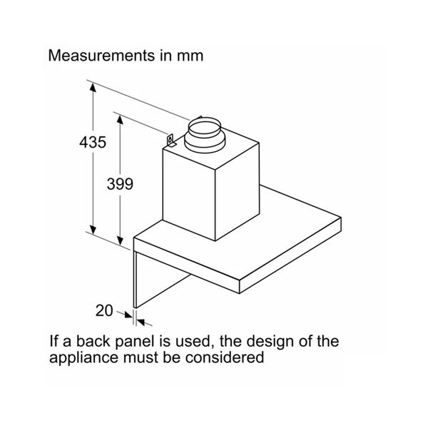 Hút mùi áp tường Bosch DWB67BK61T Serie 4