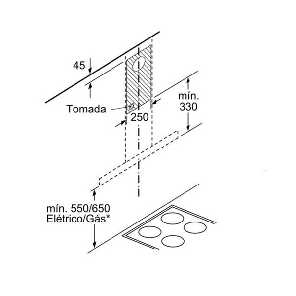 Hút mùi tường Bosch DWB77IM50 Serie 4