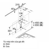 Hút mùi áp tường Bosch DWK67CM60B Serie 6