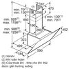 Hút mùi áp tường Bosch DWK67CM60B Serie 6