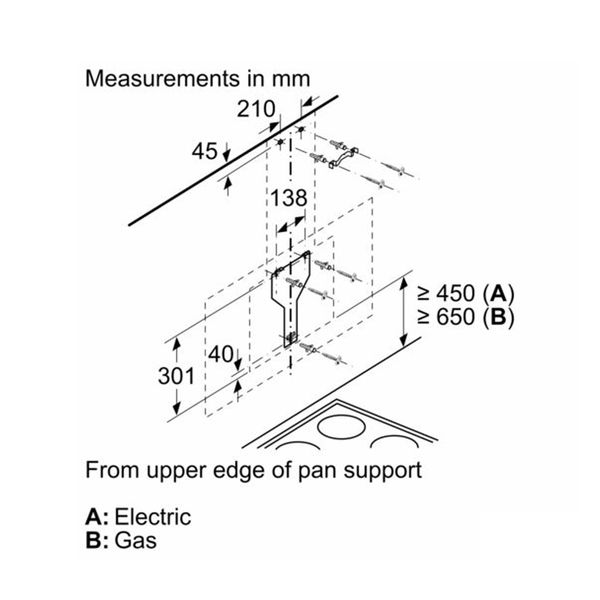 Máy hút mùi áp tường DWK97JM60 Serie 6