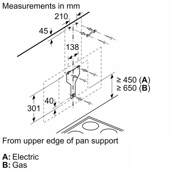 Máy hút mùi áp tường Bosch DWK97JQ60B Serie 8