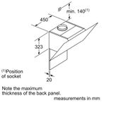 Máy hút mùi áp tường Bosch DWK97JQ60B Serie 8