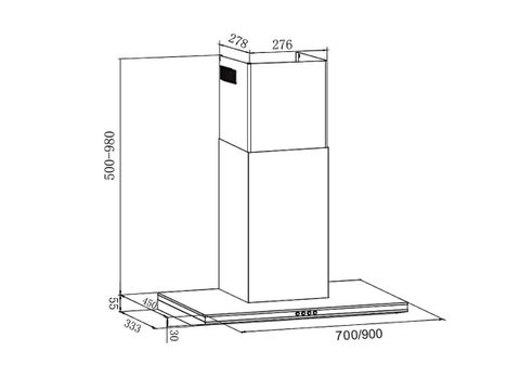 Hút mùi áp tường Eurosun EH-70AF75
