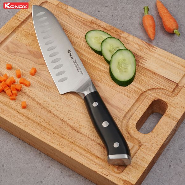 Dao đa năng thép Đức Emmitt Series 7″ Santoku