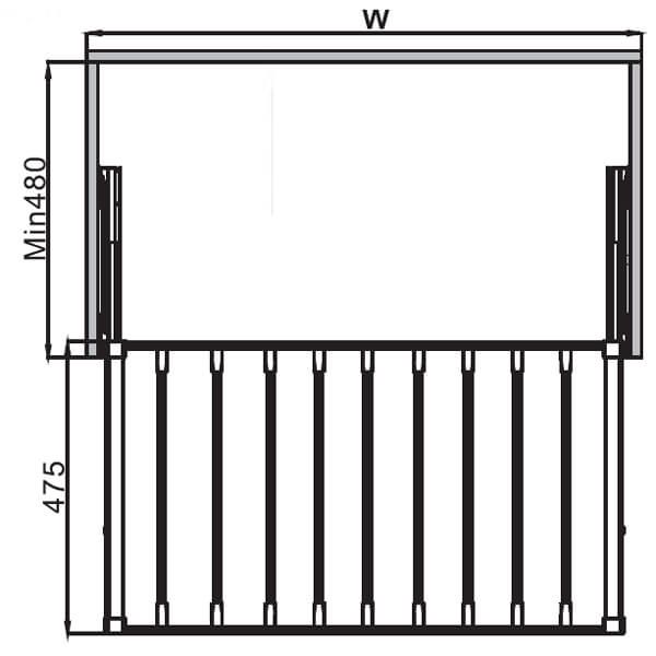 Móc treo quần Hafele 600mm 807.95.121